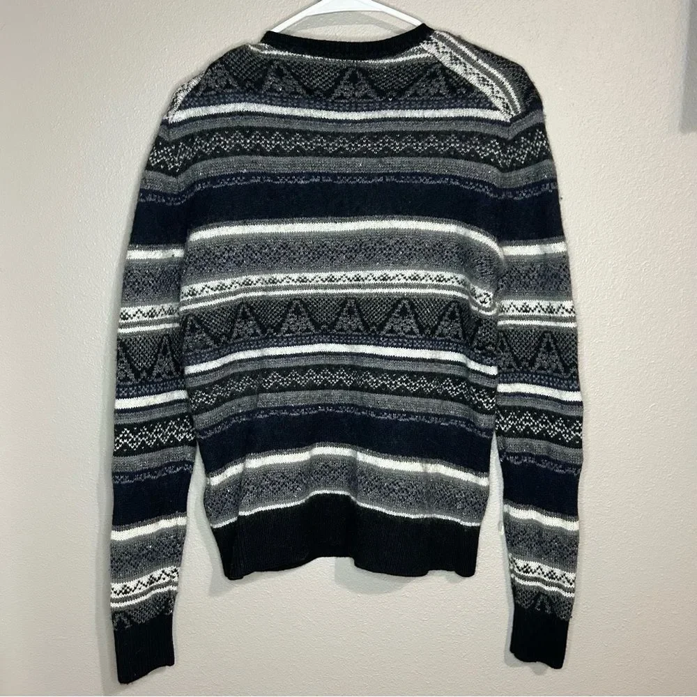 Royal Robbins Sequoia Standard Fit wool blend fair isle sweater mens size medium